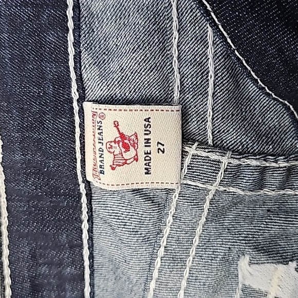 TRUE Religion 27x31 dark wash straight leg jeans - Picture 7 of 8